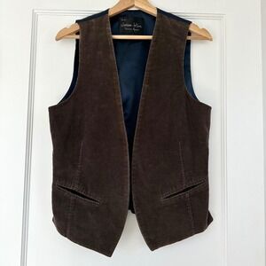 Number (N)ine Takahiro‎ Miyashita Vest Brown Corduroy Designer Fashion